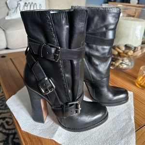 Jean-Michel Cazabat Leigh Bootie Moto Buckle 38